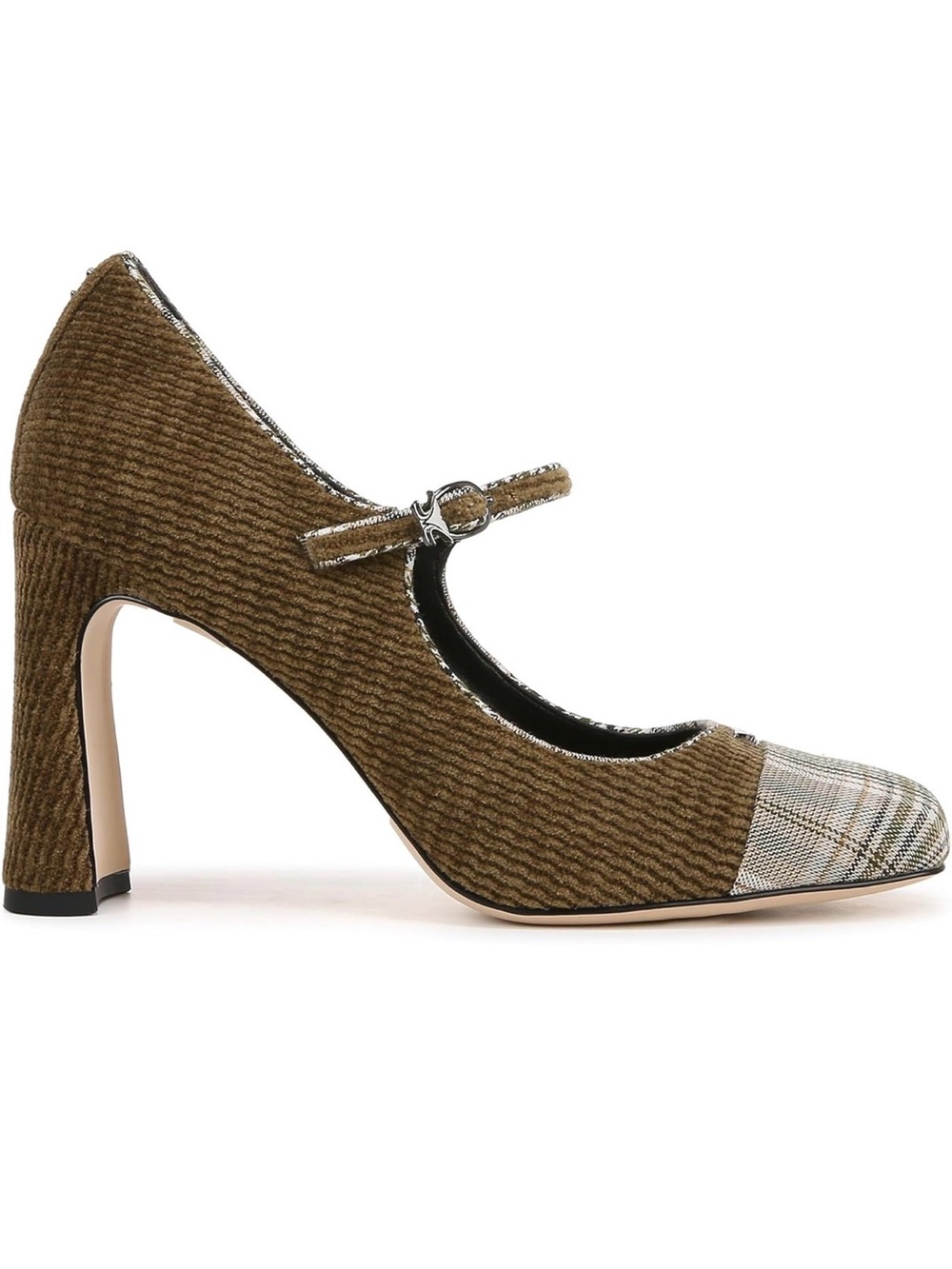 Circus NY by Sam Edelman “Elora” Square Toe Pump - Olive Green Corduroy 🫒 - Picture 10 of 12